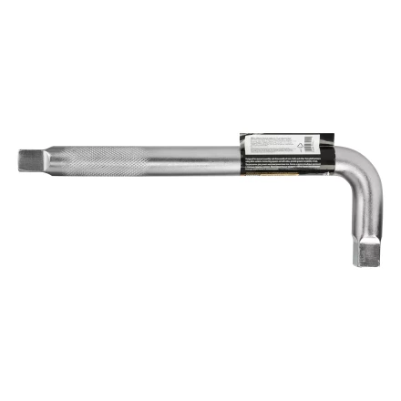 Вороток Г-образный, 300*100 мм, квадрат 3/4&quot;, CrV, матовый хром Denzel 14068 купить в Нягани