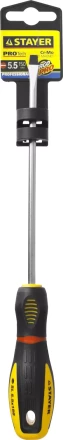 Отвертка STAYER &quot;PROFI&quot; &quot;PROTech&quot;, двухкомп рукоятка, намагниченная, Cr-Mo, SL5,5x150мм 25131-05-15_z02 купить в Нягани
