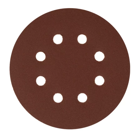 Круг абразивный на ворсовой подложке под &quot;липучку&quot;, перфорированный, P 180, 125 мм, 5 шт Сибртех 738087 купить в Нягани