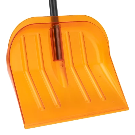 Лопата для уборки снега поликарбонат Сибртех, 465х410х1390 мм, стальной черенок, усиленная 61655 купить в Нягани