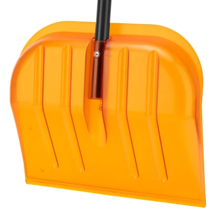 Лопата для уборки снега поликарбонат Сибртех, 465х410х1390 мм, стальной черенок, усиленная 61655 купить в Нягани