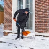 Лопата для уборки снега поликарбонат Сибртех, 465х410х1390 мм, стальной черенок, усиленная 61655 купить в Нягани