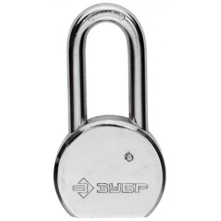 Замок навесной ЗУБР &quot;серия 272&quot; с удлинен закал дужкой, стальной корпус, 65мм 4-37272-65 купить в Нягани
