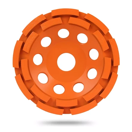 Двурядная алмазная шлифовальная чашка MESSER B/S по бетону и граниту купить в Нягани