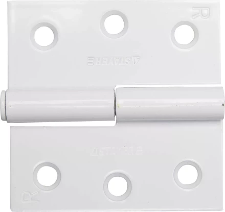 Петля дверная STAYER &quot;MASTER&quot; разъемная, цвет белый, правая, 75мм 37613-75-2R купить в Нягани