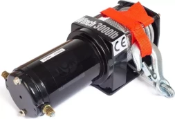 Лебедка (1361 кг/13,5 м) автомобильная TOR 12 V P3000-1A 114303