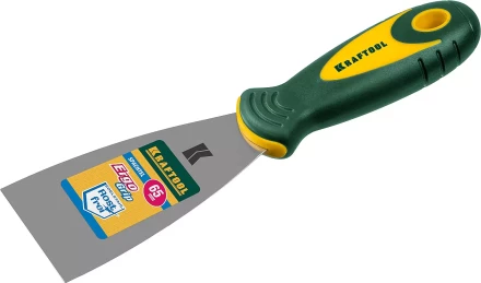 Шпательная лопатка KRAFTOOL с 2-компонент ручк, профилиров нержав полотно, 65мм 10035-065 купить в Нягани