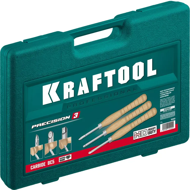 Набор профессиональных ручных резцов по дереву KRAFTOOL 18369 купить в Нягани