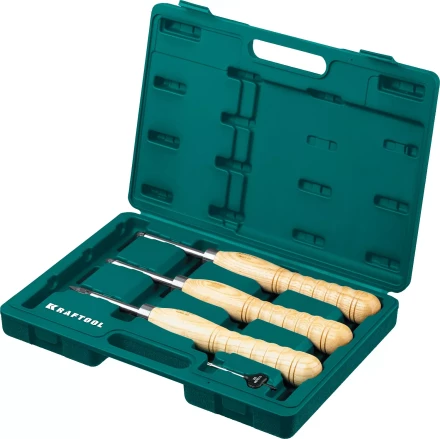 Набор профессиональных ручных резцов по дереву KRAFTOOL 18369 купить в Нягани