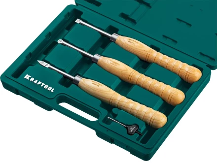Набор профессиональных ручных резцов по дереву KRAFTOOL 18369 купить в Нягани