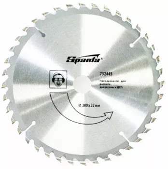 Пильный диск по дереву, 200 х 22мм, 40 зубьев  SPARTA 732445 купить в Нягани