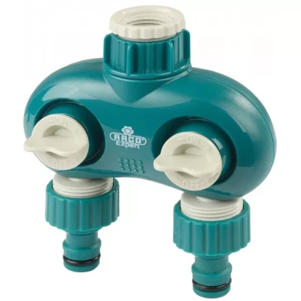 Распределитель поливочный RACO &quot;Original&quot; &quot;DELUXE&quot; двухканальный, 1/2&quot;х3/4&quot; 4250-55261C купить в Нягани