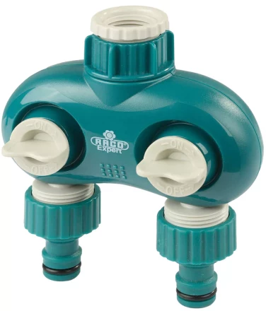 Распределитель поливочный RACO &quot;Original&quot; &quot;DELUXE&quot; двухканальный, 1/2&quot;х3/4&quot; 4250-55261C купить в Нягани