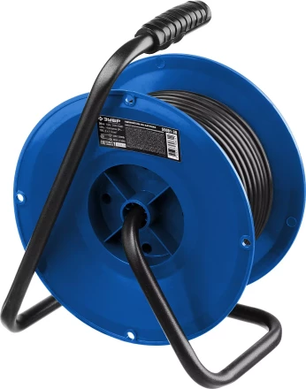 Удлинитель на катушке &quot;ПВС 315&quot;, 30 м, 3500 Вт, 4 гнезда, IP44, ПВС 3х1,5 кв мм, ЗУБР 55081-30 купить в Нягани