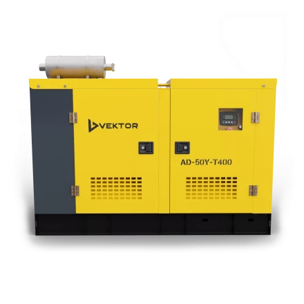 Дизельный генератор Vektor AD-50Y-T400 в шумозащитном кожухе с АВР купить в Нягани