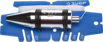 Отвес ЗУБР &quot;ЭКСПЕРТ&quot; строительный в пластмассовом чехле, 400гр 06347-40 купить в Нягани