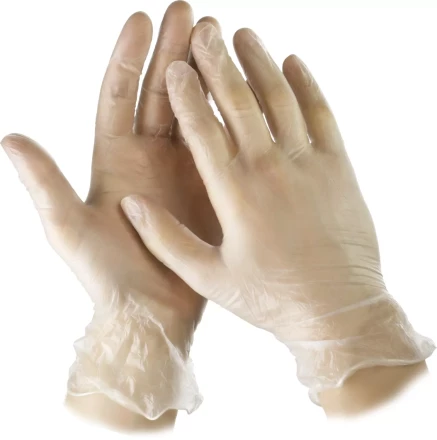 Перчатки STAYER &quot;MASTER&quot; виниловые экстратонкие, L, 10шт 11208-L купить в Нягани