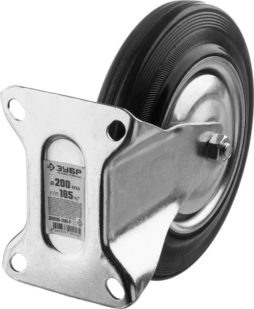 Колеса неповоротные из литой резины с металлическим диском серия ПРОФЕССИОНАЛ купить в Нягани