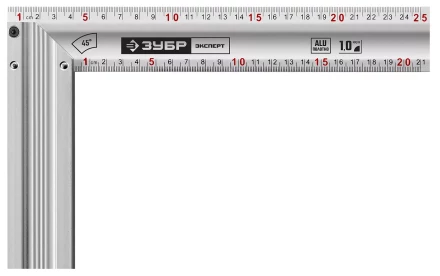 ЗУБР 250 мм, жесткий столярный угольник, Профессионал (34392-25) купить в Нягани