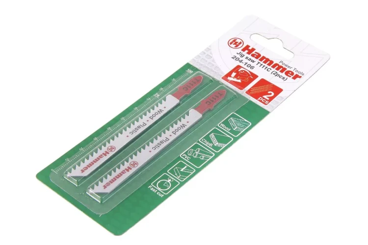 Пилки для лобзика HAMMER JG WD-PL T111C (2шт.) купить в Нягани