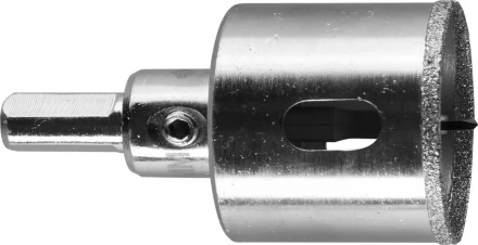 Коронка ЗУБР алмазная в сборе по кафелю, керамике с центрирующим сверлом и имбусовым ключом, зерно 60, 32мм 29850-32 купить в Нягани