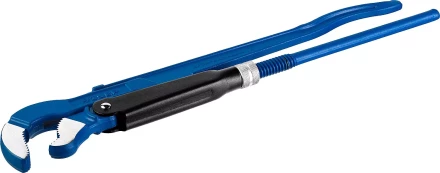 Ключ трубный рычажный ЗУБР &quot;ПРОФЕССИОНАЛ&quot;, тип &quot;S&quot;, изогнутые губки для труднодоступных мест, цельнокованный, Сr-V,  № 3, 2&quot; 27336-3_z01 купить в Нягани