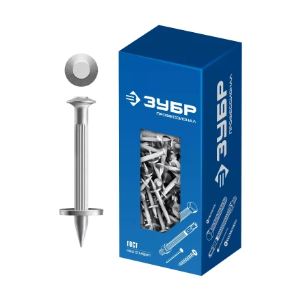 ЗУБР ДГМ, 30 x 4.5 мм, цинк, 1 кг, монтажный дюбель-гвоздь , Профессионал (3063-45-30-1) купить в Нягани