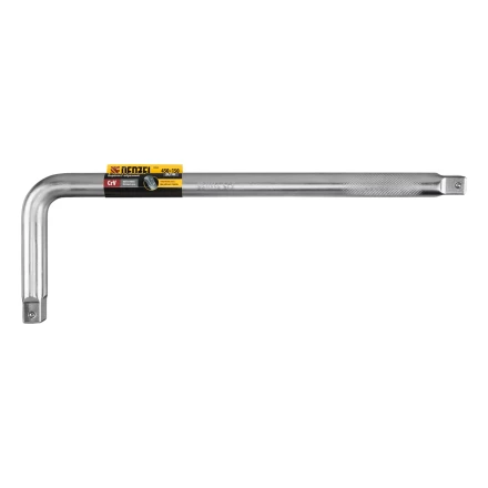 Вороток Г-образный, 450*150 мм, квадрат 3/4&quot;, CrV, матовый хром Denzel 14069 купить в Нягани