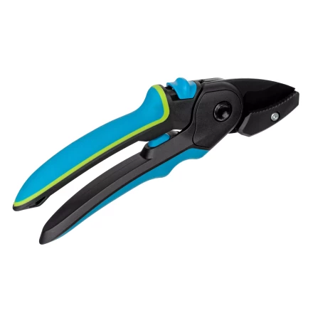 Секатор с наковальней Palisad, 220 мм, регулировка захвата, трехкомпонентные рукоятки, Luxe, 604805 купить в Нягани