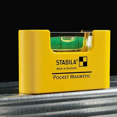 Уровень тип  Pocket Magnetic  70x20x40мм  с магнитом   STABILA купить в Нягани