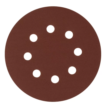 Круг абразивный на ворсовой подложке под &quot;липучку&quot;, перфорированный, P 220, 125 мм, 5 шт Сибртех 738097 купить в Нягани