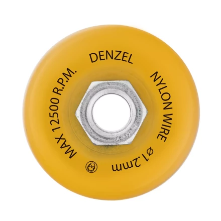 Щетка для УШМ, 75 мм, Чашка, нейлоновая щетина, М14, Denzel 74465 купить в Нягани