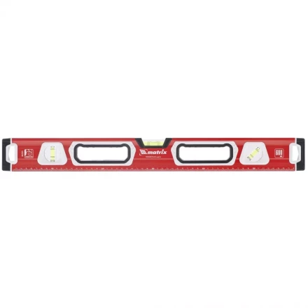 Уровень алюминиевый магнитный 1000 мм с зеркальным глазком MATRIX 2 компонентные рукоятки артикул 34733 купить в Нягани