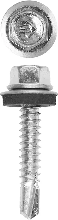 Саморезы ЗУБР "ПРОФЕССИОНАЛ" оцинков., для крепл. кров. матер. к металл. констр., 6.3х38мм, 1000шт 4-300310-63-038 купить в Нягани