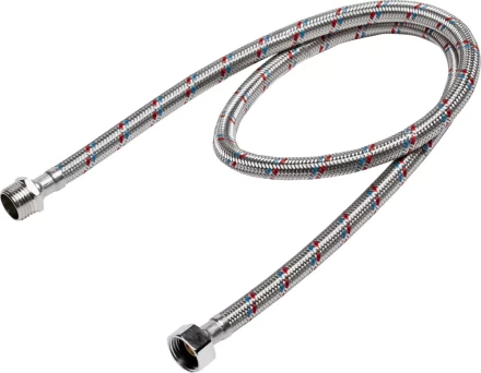 Подводка гибкая STAYER для воды, оплетка из нержавеющей стали, г/ш 1/2&quot; - 1м 51015-G/S-100 купить в Нягани