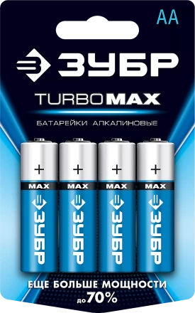 Батарейки TURBO MAX алкалиновые AA 15В серия Без серии купить в Нягани