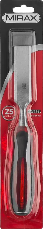 Стамеска MIRAX с двухкомпонентной прозрачной рукояткой, 25мм 1810-25 купить в Нягани