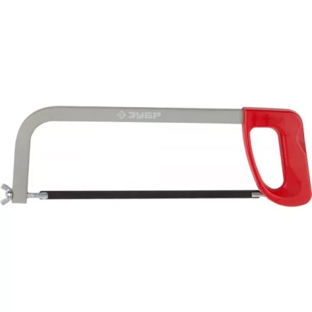 Ножовка по металлу ЗУБР МХ-100, металлическая рамка, пластмассовая ручка, натяжение 60 кг, 300 мм 15761_z01 купить в Нягани