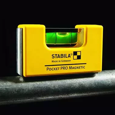 Уровень тип  Pocket Pro Magnetic 70x20x40мм в алюминиевом корпусе с магнитами с V-образным пазом  STABILA купить в Нягани