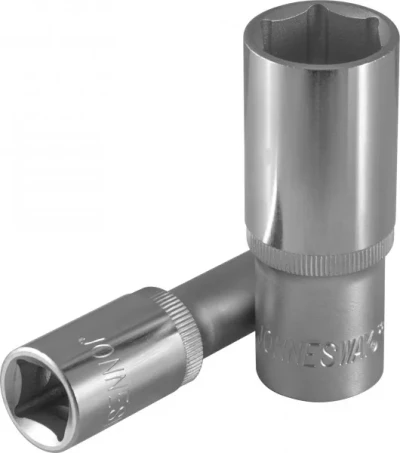 Головка торцевая шестигранная 1/2" М21 глубокая  S04НD4121  Jonnesway 47244