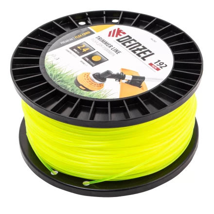 Леска для триммера круглая Denzel, 2,4мм х 192м, на DIN катушке FLEX CORD, 96280 купить в Нягани