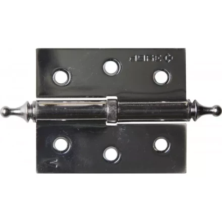 Петля дверная разъемная ЗУБР &quot;ЭКСПЕРТ&quot;, 1 подшипник, цвет хром (CP), левая, с крепежом, 75х63х2,5мм, 2 шт 37605-075-2L купить в Нягани