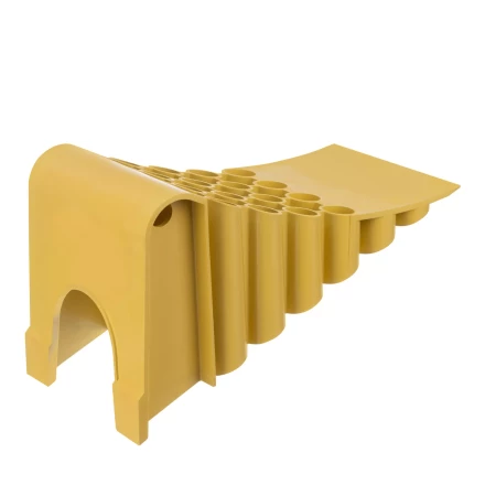 Упор противооткатный для грузового транспорта Stels, ЖЕЛТЫЙ, 35 т, 438х200х205 мм, 56777 купить в Нягани