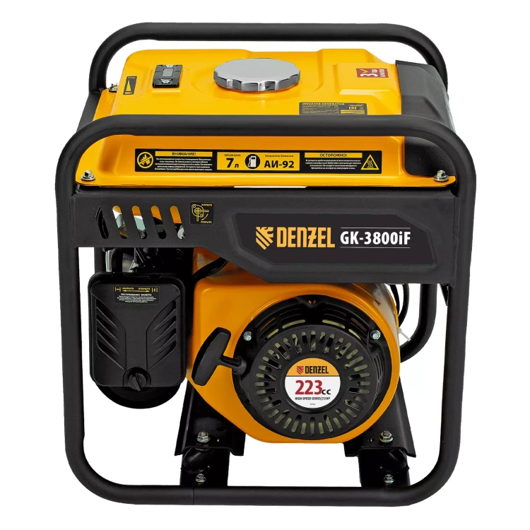 Генератор инверторный DENZEL GK-3800iF, 3,8 кВт, 230 В, ручной старт купить в Нягани