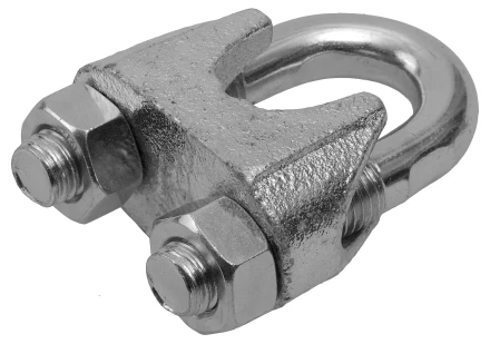 Зажим троса ЗУБР &quot;ПРОФЕССИОНАЛ&quot; DIN 741, оцинкованный, 3мм, 2 шт 304416-03 купить в Нягани