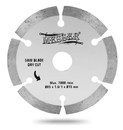 Диск 85х15х1,6х1 мм алмазный для циркулярной мини-пилы MESSER М200 (макс 7000 об/мин, сухой рез) купить в Нягани