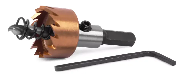 HSS-TiN коронка MESSER  23мм с центр. сверлом и толкающей пружиной для  лист. материала  до 2 мм ц/х купить в Нягани