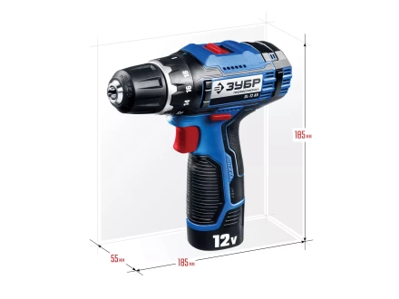 Дрель-шуруповерт 2 АКБ DL-12 A5 серия ПРОФЕССИОНАЛ купить в Нягани