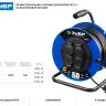 Удлинитель на катушке "ПВС 315", 50 м, 3500 Вт, 4 гнезда, IP44, ПВС 3х1,5 кв мм, ЗУБР 55081-50 купить в Нягани