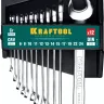 Наборы ключей комбинированных KRAFTOOL, Cr-V, DIN 3110, на пластиковой подвеске 27079-H12C купить в Нягани